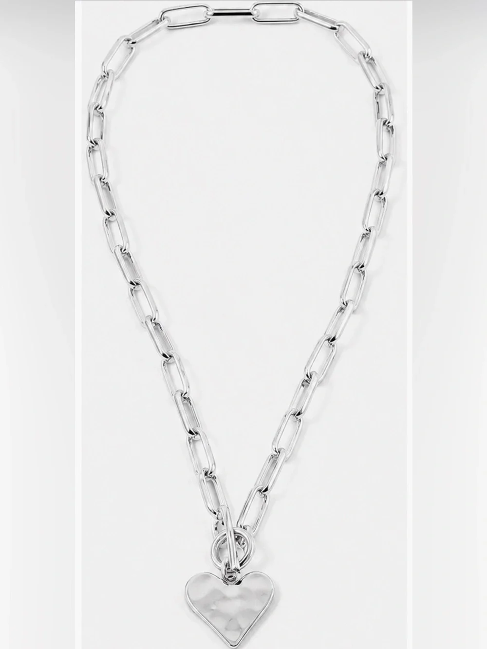 Silver Link Chain Necklace for Women